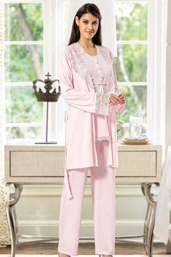 SESKON - X-Ses Kadın Fantezi 3'lü Pijama Takımı