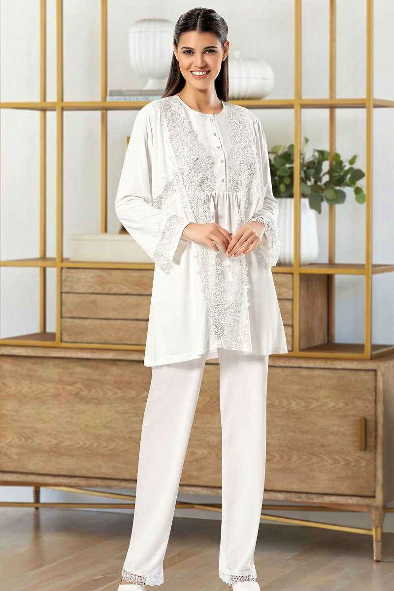 X-Ses Kadın Fantezi 3'lü Pijama Takımı - Thumbnail