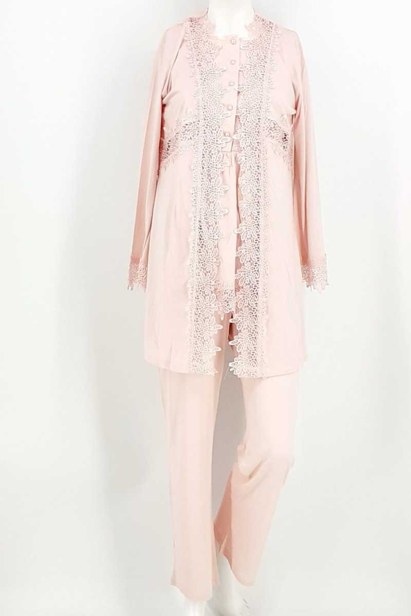 X-Ses Kadın Fantezi 3'lü Pijama Takımı - Thumbnail