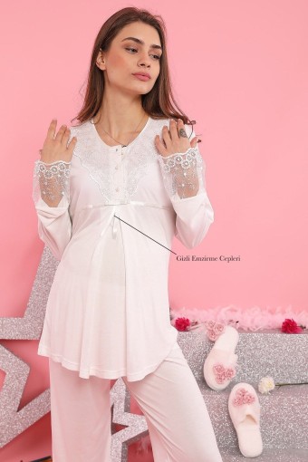 SESKON - X-Ses Kadın Lohusa 2'li Pijama Takımı (1)