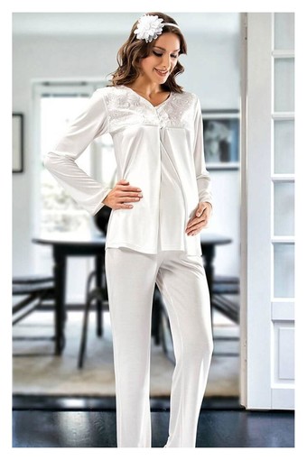 SESKON - X-Ses Kadın Lohusa 2'li Pijama Takımı