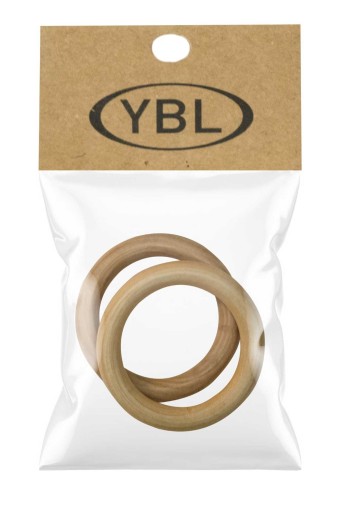 YABALI-TÖZENLER - Yabalı 2'li Ahşap Halka 7 Cm (1)