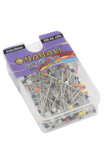 YABALI-TÖZENLER - Yabalı Cam Başlı Toplu İğne