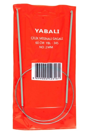 YABALI - Yabalı Çelik Misinalı Gagalı Şiş 60 Cm - Asorti - 2 (1)