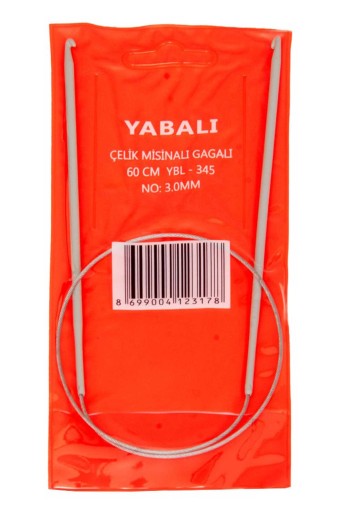 YABALI - Yabalı Çelik Misinalı Gagalı Şiş 60 Cm - Asorti - 3 (1)