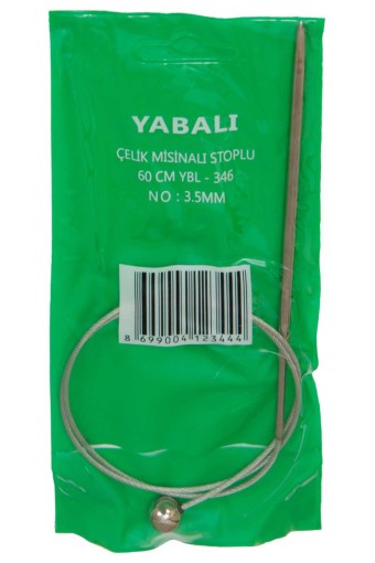 YABALI - Yabalı Çelik Misinalı Şiş 60 Cm Stoplu - Asorti - 3.5 (1)