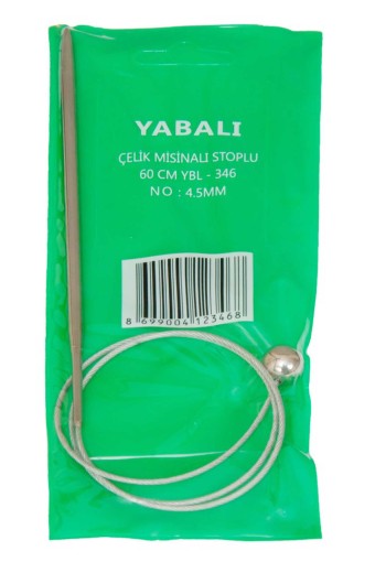 YABALI - Yabalı Çelik Misinalı Şiş 60 Cm Stoplu - Asorti - 4.5 (1)