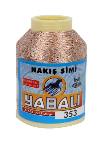 YABALI-DİKTAŞ - Yabalı Dantel İpliği Gümüş Simli No:50 20 Gr Polyester (1)