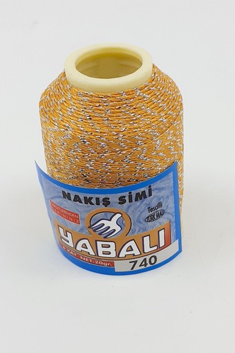YABALI-DİKTAŞ - Yabalı Dantel İpliği Gümüş Simli No:50 20 Gr Polyester