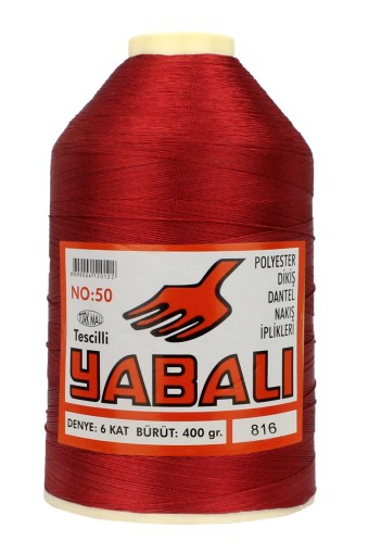 YABALI-DİKTAŞ - Yabalı Dantel İpliği No:50 400 Gr Polyester Renkli
