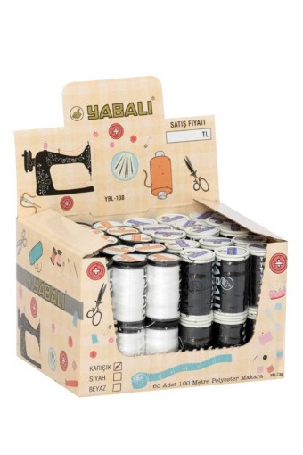 YABALI-TÖZENLER - Yabalı Dikiş İpliği 100 Mt 60'lı Ekonomik
