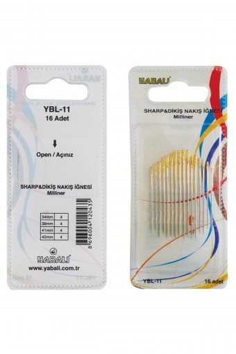 YABALI-TÖZENLER - Yabalı Dikiş Nakış Terzi İğnesi Sharp (1)