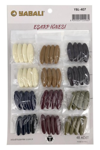 YABALI-TÖZENLER - Yabalı Eşarp İğnesi 4'lü Paketli