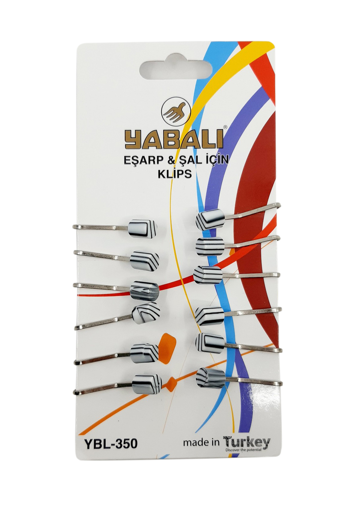 Yabalı Eşarp - Şal Klipsi - Thumbnail