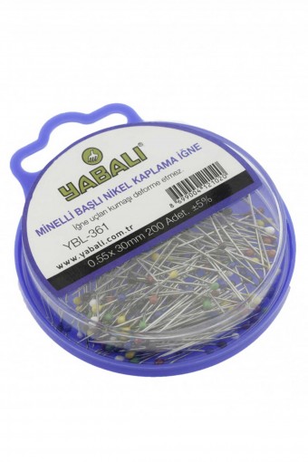 YABALI-TÖZENLER - Yabalı Mineli Başlı Nikel Toplu İğne