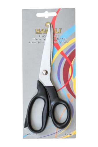 YABALI-TÖZENLER - Yabalı Plastik Saplı Titanyum Makas No:5