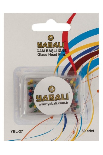 YABALI-TÖZENLER - Yabalı Toplu İğne Cam Başlı 50'li (1)