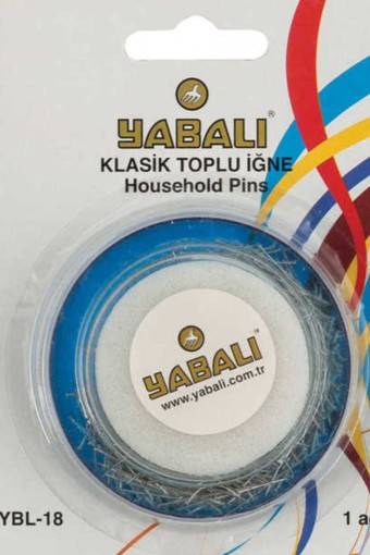 YABALI-TÖZENLER - Yabalı Toplu İğne Klasik Mavi Süngerli 25 Gr (1)