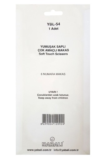 YABALI-TÖZENLER - Yabalı Makas No:6 Yumuşak Saplı Çok Amaçlı (1)