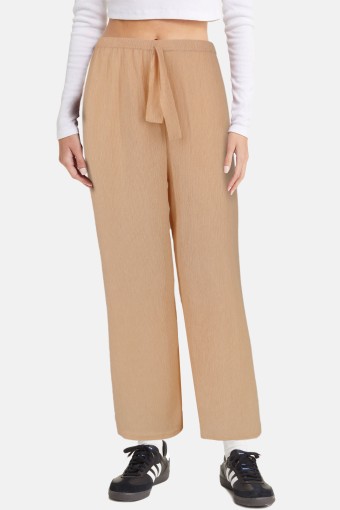 YEDİVEREN - Yediveren Kadın Tek Alt Pantolon Uzun Bürümcük - Bej