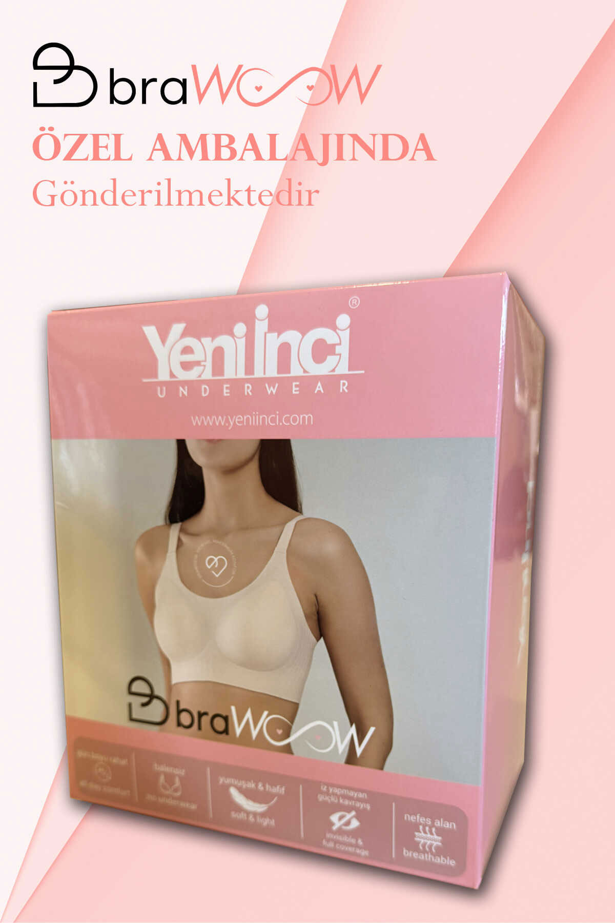 Yeni İnci Brawoow Kadın Lazer Kesim Sütyen - Thumbnail