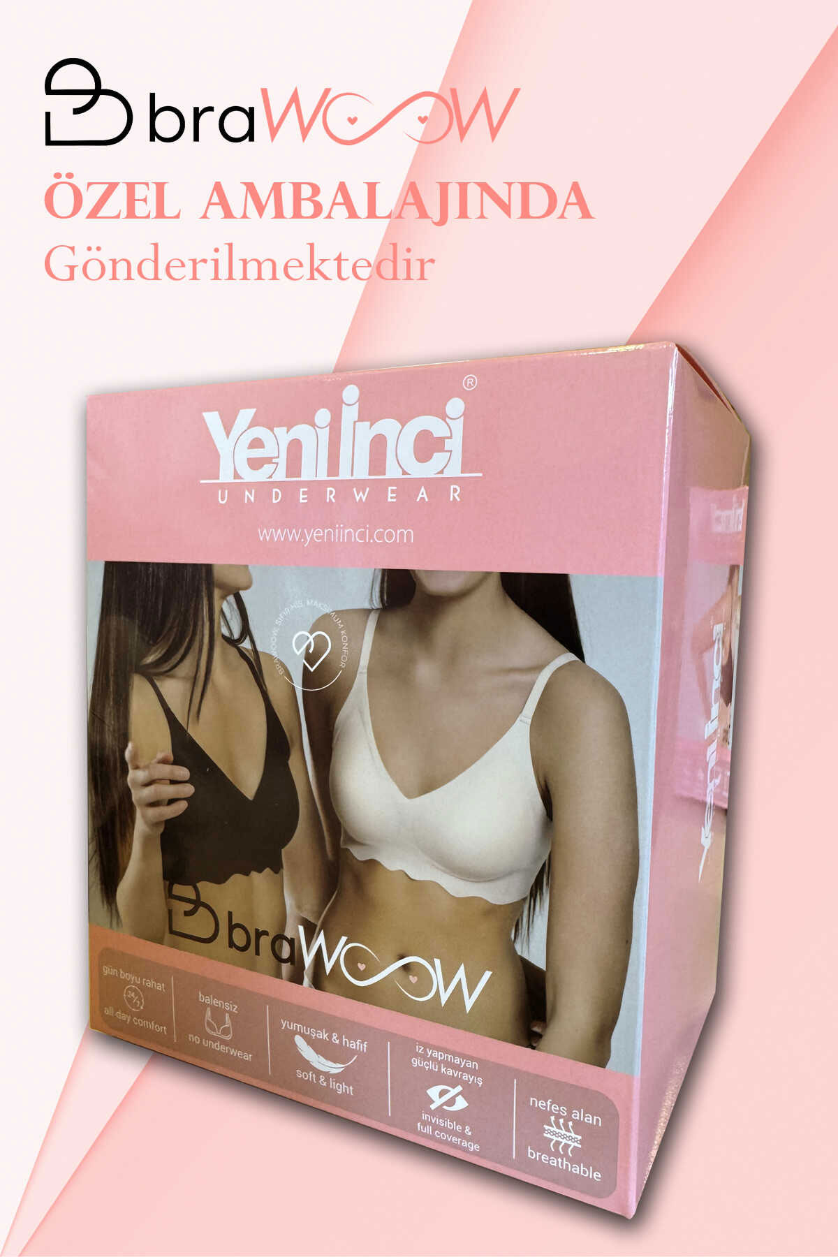 Yeni İnci Brawoow Kadın Lazer Kesim Sütyen - Thumbnail