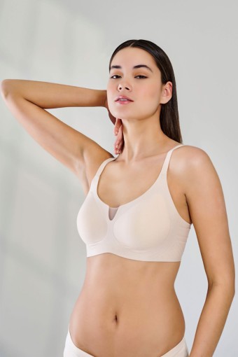 YENİ İNCİ - Yeni İnci Brawoow Kadın Lazer Kesim Sütyen Kalın Askılı Pedli Tül Detaylı (1)