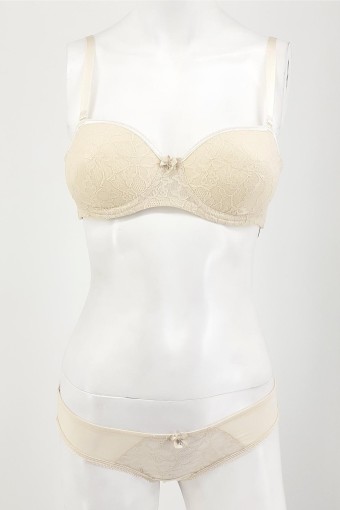 YENİ İNCİ - OUTLET - Yeni İnci Kadın Fantezi Desteksiz Sütyen ve Külot Takım (1)