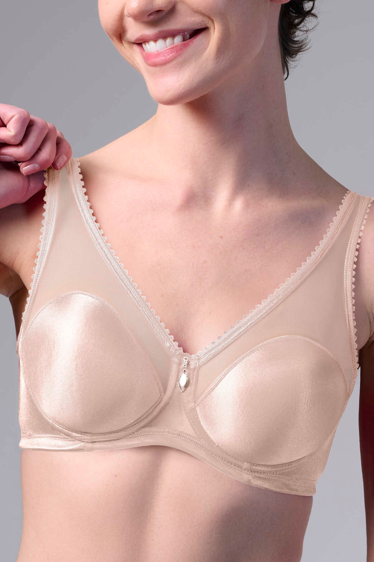 Yeni İnci Kadın Toparlayıcı Sütyen Balenli Kaplı - Thumbnail