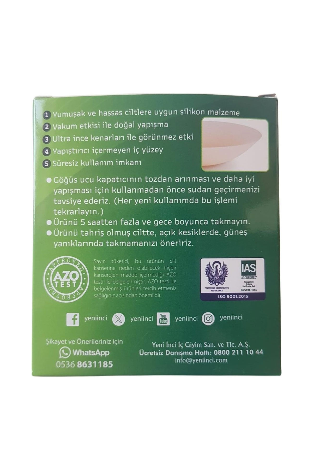 Yeni İnci Kadın Vakumlu Göğüs Ucu - Thumbnail