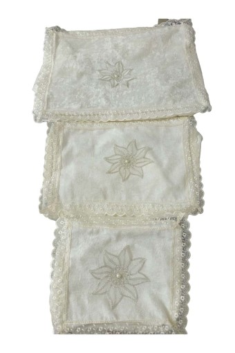 ZERRE HOME - Zerre Home Bohça 3'lü Set Keten