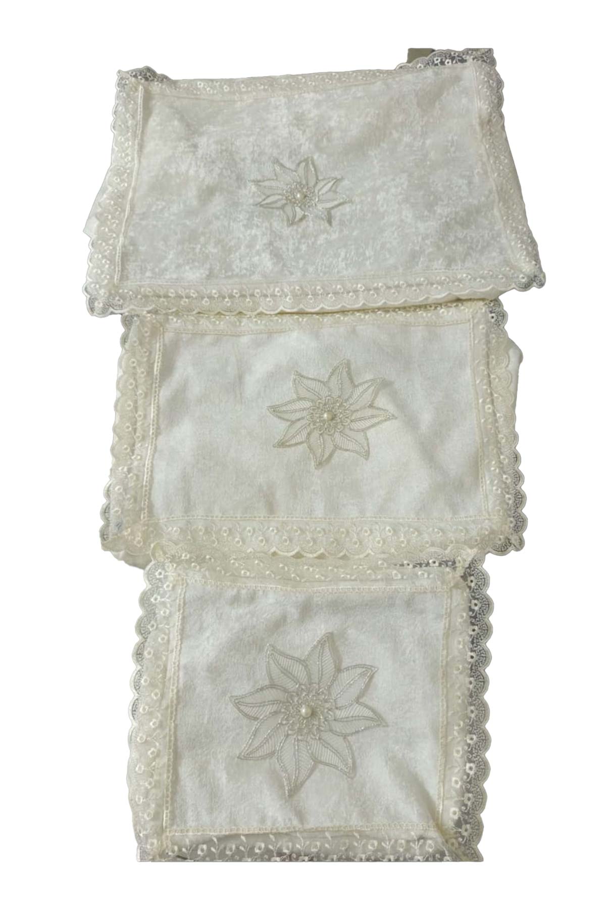 Zerre Home Bohça 3'lü Set Keten - Thumbnail