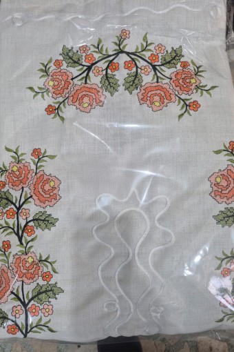 ZERRE HOME - Zerre Home Seccade Gardenya Keten Kaneviçe