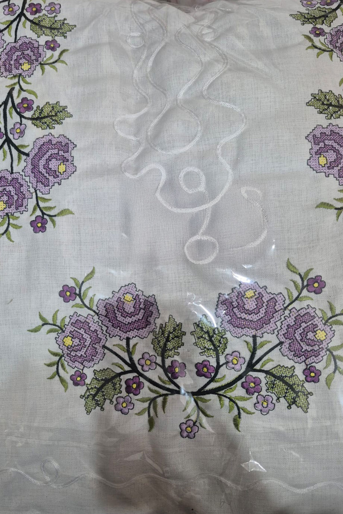 Zerre Home Seccade Gardenya Keten Kaneviçe - Thumbnail