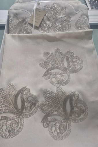 ZERRE HOME - Zerre Home Seccade Takımı Belin 2 Gardenya Kutulu