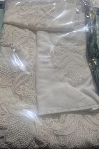 ZERRE HOME - Zerre Home Seccade Takımı Belin 3 Gardenya Kutulu